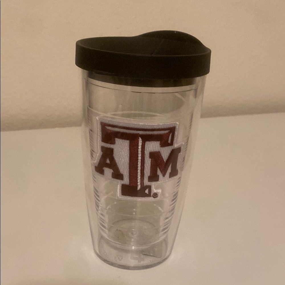 Clear Tervis with Black lid Tumbler